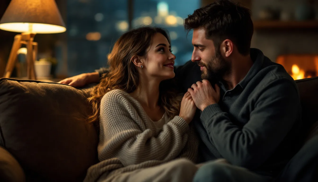 Relatieproblemen fucus op gezonde relatie