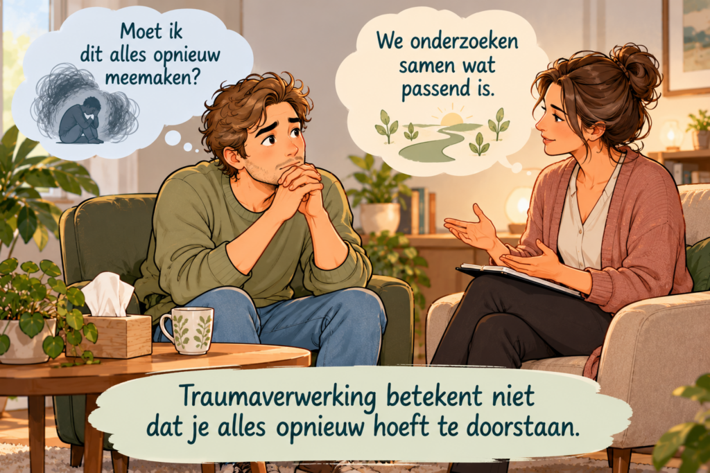 Traumaverwerking in een veilige ruimte